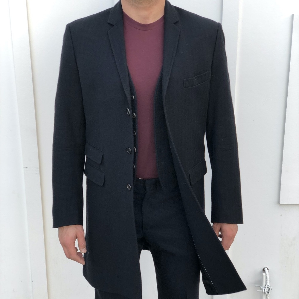 UNIQUE! NEIL BARRETT BLUE NAVY COAT!